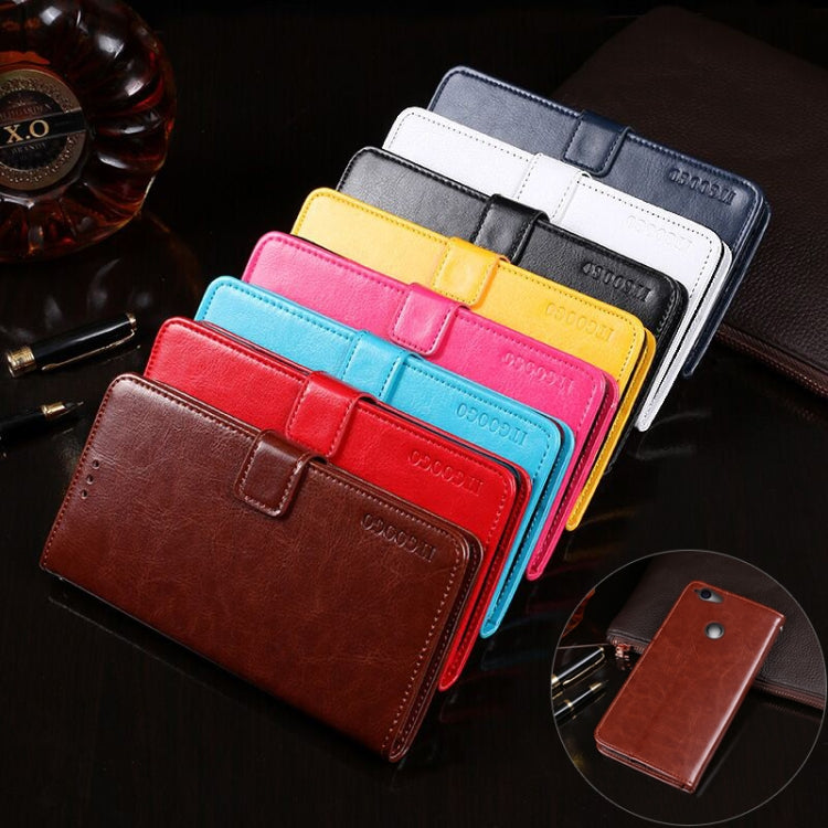 For Blackview R7 idewei Crazy Horse Texture Horizontal Flip Leather Case with Holder & Card Slots & Wallet(Black) - More Brand by idewei | Online Shopping UK | buy2fix