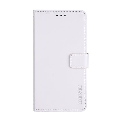 For Doogee X70 idewei  Crazy Horse Texture Horizontal Flip Leather Case with Holder & Card Slots & Wallet(White) - More Brand by idewei | Online Shopping UK | buy2fix
