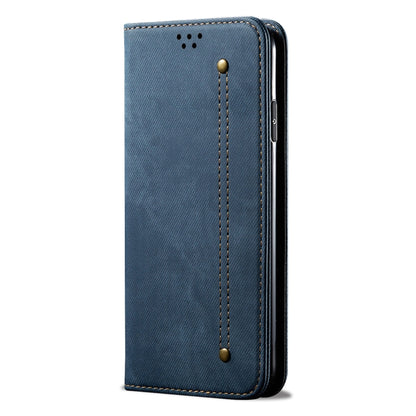 For OnePlus 11 Denim Texture Flip Leather Phone Case(Blue) - OnePlus Cases by buy2fix | Online Shopping UK | buy2fix