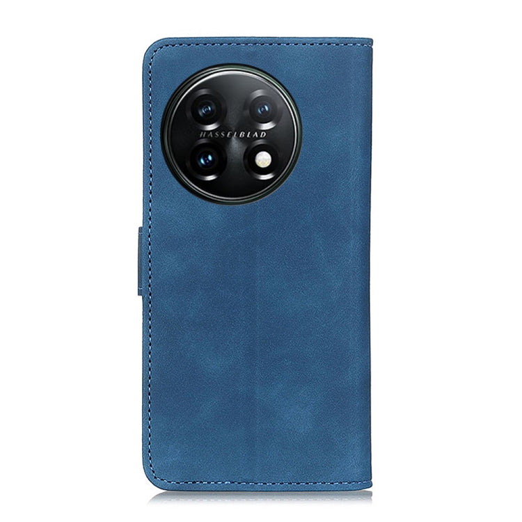 For OnePlus 11 5G KHAZNEH Retro Texture Flip Leather Phone Case(Blue) - OnePlus Cases by buy2fix | Online Shopping UK | buy2fix