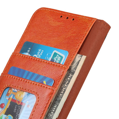 For OnePlus 11 5G Nappa Texture Flip Leather Phone Case(Orange) - OnePlus Cases by buy2fix | Online Shopping UK | buy2fix