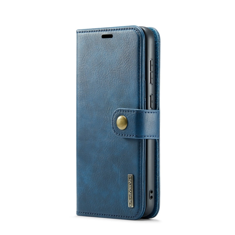 For Samsung Galaxy S23+ 5G DG.MING Crazy Horse Texture Detachable Magnetic Leather Case(Blue) - Galaxy S23+ 5G Cases by DG.MING | Online Shopping UK | buy2fix