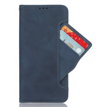 For Blackview A52 Skin Feel Calf Texture Card Slots Leather Phone Case(Blue) - More Brand by buy2fix | Online Shopping UK | buy2fix