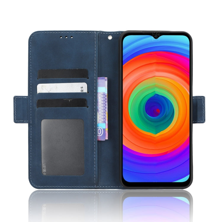 For Ulefone Note 14 Skin Feel Calf Texture Card Slots Leather Phone Case(Blue) - Ulefone Cases by buy2fix | Online Shopping UK | buy2fix