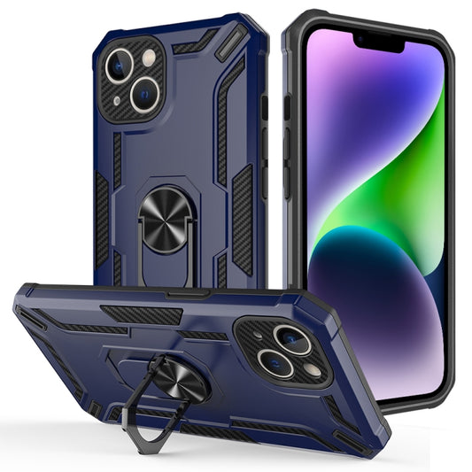 For iPhone 14 Warship Armor 2 in 1 Shockproof Phone Case(Royal Blue) - iPhone 14 Cases by buy2fix | Online Shopping UK | buy2fix