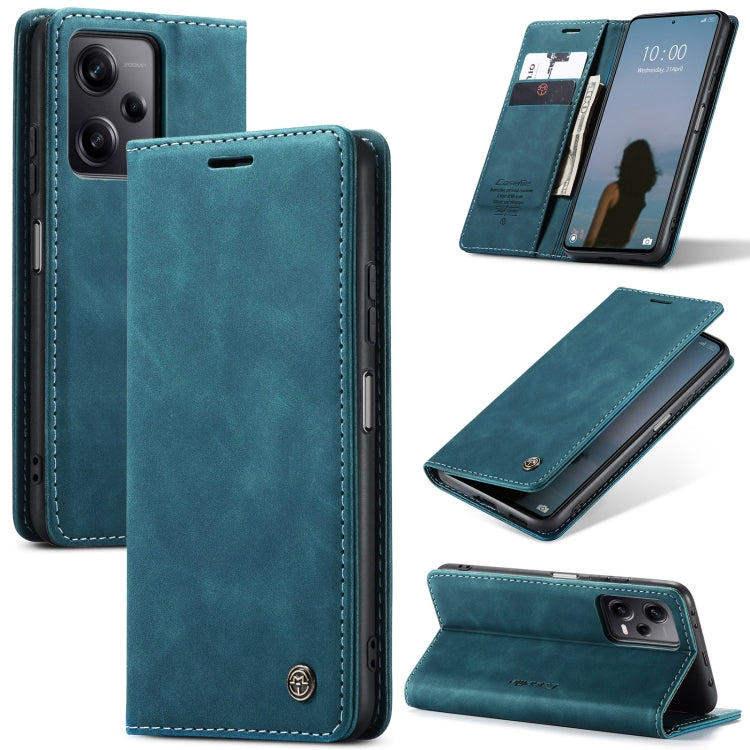 For Xiaomi Redmi Note 12 Pro+ 5G CaseMe 013 Multifunctional Horizontal Flip Leather Phone Case(Blue) - Xiaomi Cases by CaseMe | Online Shopping UK | buy2fix