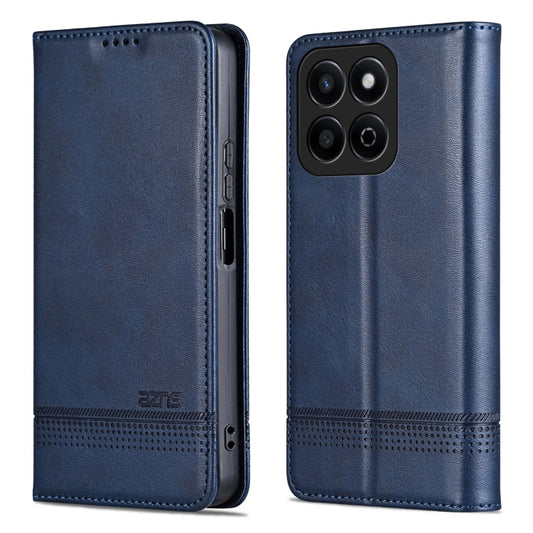 For Honor Play 60 Plus AZNS Magnetic Calf Texture Flip Leather Phone Case(Dark Blue) - Honor Cases by AZNS | Online Shopping UK | buy2fix