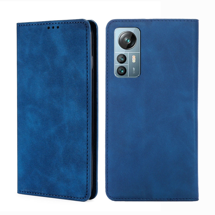 For Blackview A85 Skin Feel Magnetic Horizontal Flip Leather Phone Case(Blue) - More Brand by buy2fix | Online Shopping UK | buy2fix