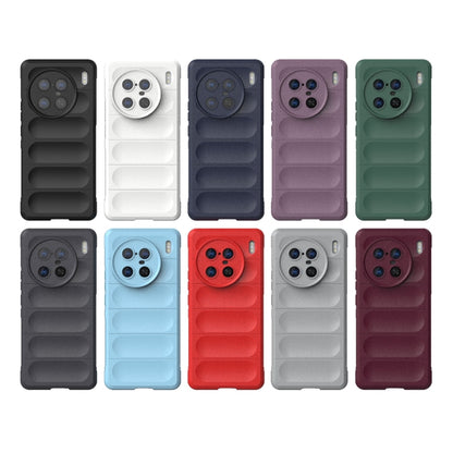 For vivo X90 Pro 5G Magic Shield TPU + Flannel Phone Case(Dark Green) - vivo Cases by buy2fix | Online Shopping UK | buy2fix