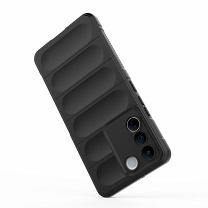 For vivo S16e 5G Magic Shield TPU + Flannel Phone Case(Dark Grey) - vivo Cases by buy2fix | Online Shopping UK | buy2fix