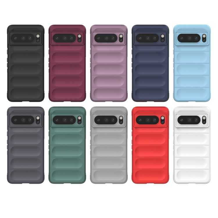 For Google Pixel 8 Pro 5G Magic Shield TPU + Flannel Phone Case(Purple) - Google Cases by buy2fix | Online Shopping UK | buy2fix