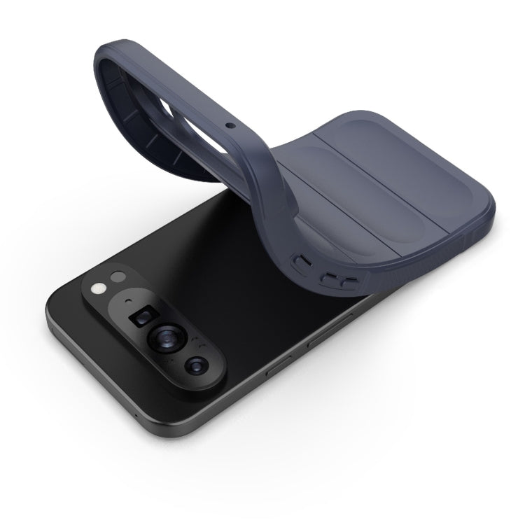 For Google Pixel 9 Pro XL 5G Magic Shield TPU + Flannel Phone Case(Dark Green) - Google Cases by buy2fix | Online Shopping UK | buy2fix