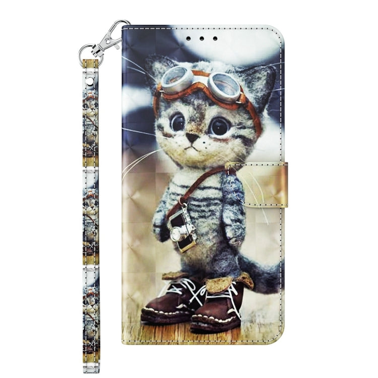 For Xiaomi Redmi A3 3D Painted Pattern Leather Phone Case(Naughty Cat) - Xiaomi Cases by buy2fix | Online Shopping UK | buy2fix