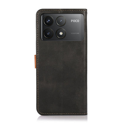 For Xiaomi Redmi K70 5G / K70 Pro 5G KHAZNEH Cowhide Texture Flip Leather Phone Case(Black) - Xiaomi Cases by buy2fix | Online Shopping UK | buy2fix