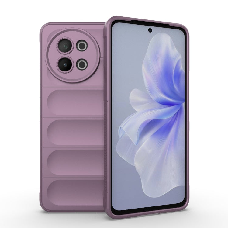 For vivo S18E 5G Magic Shield TPU + Flannel Phone Case(Purple) - vivo Cases by buy2fix | Online Shopping UK | buy2fix