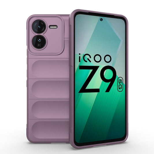 For vivo iQOO Z9 5G Magic Shield TPU + Flannel Phone Case(Purple) - vivo Cases by buy2fix | Online Shopping UK | buy2fix