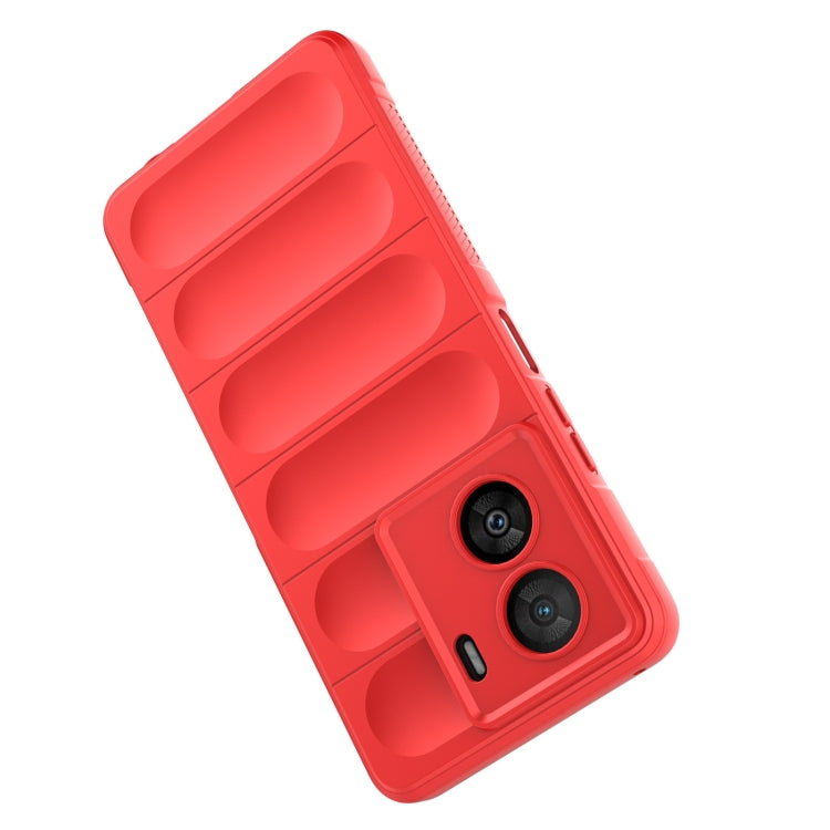 For vivo iQOO Z7x Magic Shield TPU + Flannel Phone Case(Red) - vivo Cases by buy2fix | Online Shopping UK | buy2fix