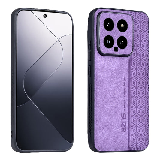 For Xiaomi 14 AZNS 3D Embossed Skin Feel Phone Case(Purple) - 14 Cases by AZNS | Online Shopping UK | buy2fix