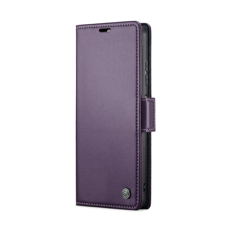 For Samsung Galaxy A05s CaseMe 023 Butterfly Buckle Litchi Texture RFID Anti-theft Leather Phone Case(Pearly Purple) - Galaxy Phone Cases by CaseMe | Online Shopping UK | buy2fix