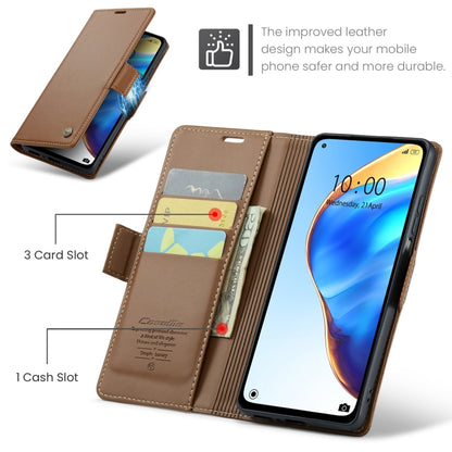 For Xiaomi Mi 10T 5G／10T Pro 5G CaseMe 023 Butterfly Buckle Litchi Texture RFID Anti-theft Leather Phone Case(Brown) - Xiaomi Cases by CaseMe | Online Shopping UK | buy2fix