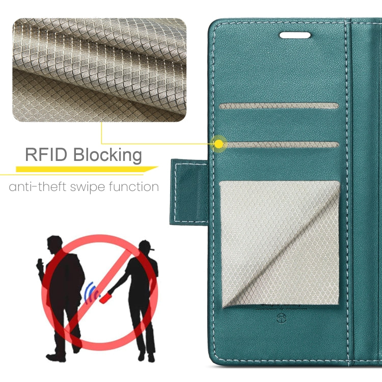 For Xiaomi Redmi Note 13 Pro 4G CaseMe 023 Butterfly Buckle Litchi Texture RFID Anti-theft Leather Phone Case(Pearly Blue) - Xiaomi Cases by CaseMe | Online Shopping UK | buy2fix