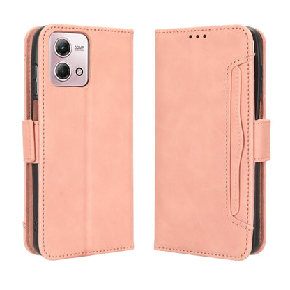 For Motorola Moto G Stylus 5G 2023 Skin Feel Calf Texture Card Slots Leather Phone Case(Pink) - Motorola Cases by buy2fix | Online Shopping UK | buy2fix