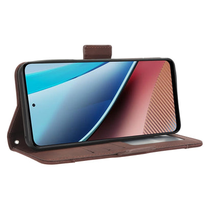 For Motorola Moto G Stylus 5G 2023 Skin Feel Calf Texture Card Slots Leather Phone Case(Brown) - Motorola Cases by buy2fix | Online Shopping UK | buy2fix