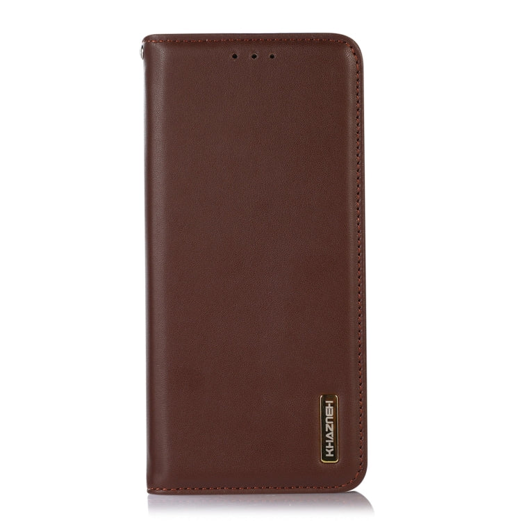 For Xiaomi Redmi 13C 4G/5G/Poco C65/Poco M6 KHAZNEH Nappa Top Layer Cowhide Leather Phone Case(Brown) - 13C Cases by buy2fix | Online Shopping UK | buy2fix