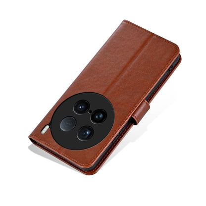 For vivo X100 Ultra AZNS Sheepskin Texture Flip Leather Phone Case(Brown) - vivo Cases by AZNS | Online Shopping UK | buy2fix