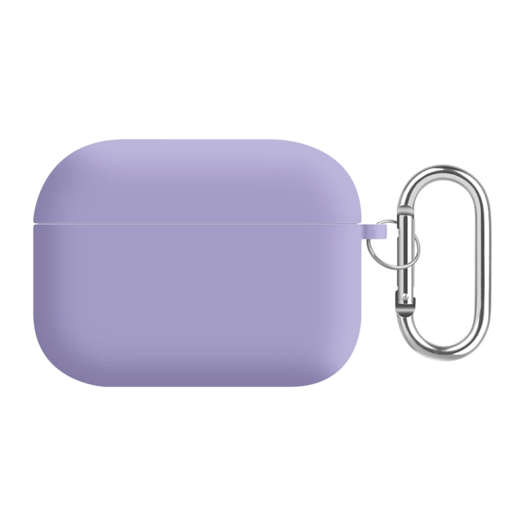 For AirPods Pro 2 PC Lining Silicone Bluetooth Earphone Protective Case(Light Purple) - For AirPods Pro 2 by buy2fix | Online Shopping UK | buy2fix