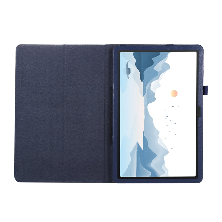 For Lenovo Xiaoxin Pad 11 2024 / M11 Litchi Texture Leather Tablet Case(Dark Blue) - Lenovo by buy2fix | Online Shopping UK | buy2fix