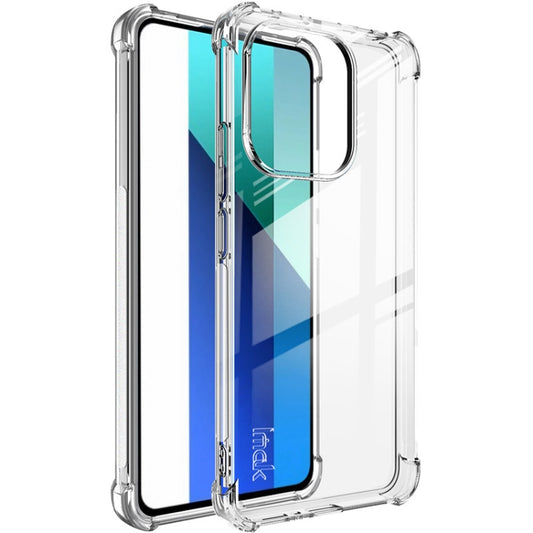 For Xiaomi Redmi Note 13 4G Global imak Shockproof Airbag TPU Phone Case(Transparent) - Note 13 Cases by imak | Online Shopping UK | buy2fix