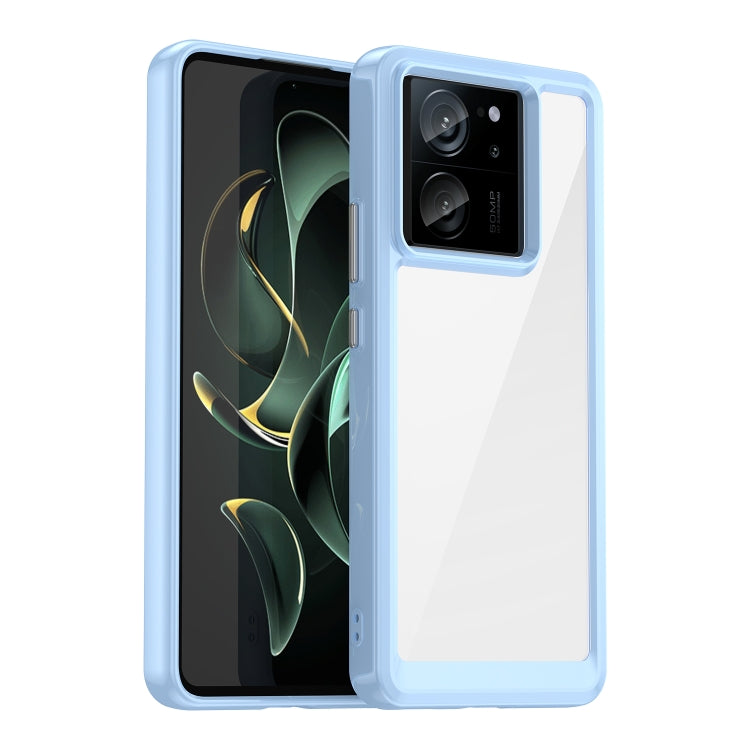 For Xiaomi Redmi K60 Ultra Colorful Series Acrylic Hybrid TPU Phone Case(Blue) - Redmi K60 Ultra Cases by buy2fix | Online Shopping UK | buy2fix