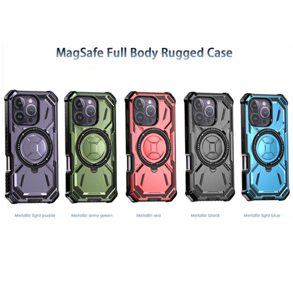 For iPhone 16 Pro Max Armor Series Holder Phone Case(Blue) - iPhone 16 Pro Max Cases by buy2fix | Online Shopping UK | buy2fix