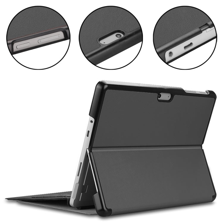 For Microsoft Surface Go 2 / Surface Go Voltage Elastic Texture Horizontal Flip Leather Case with Holder(Grey) - Others by buy2fix | Online Shopping UK | buy2fix