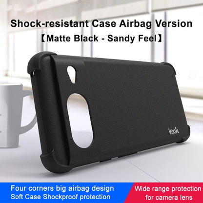 For Google Pixel 8 imak All-inclusive Shockproof Airbag TPU Case(Matte Black) - Google Cases by imak | Online Shopping UK | buy2fix