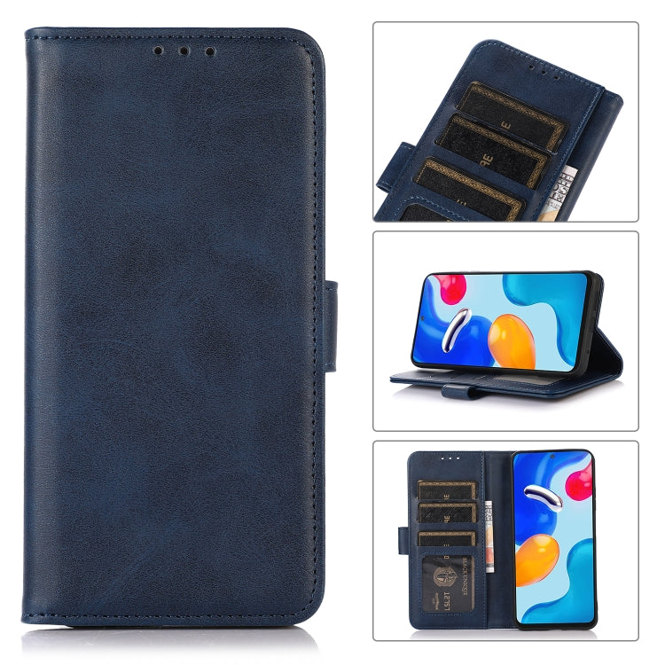 For iPhone 16 Pro Cow Texture Leather Phone Case(Blue) - iPhone 16 Pro Cases by buy2fix | Online Shopping UK | buy2fix