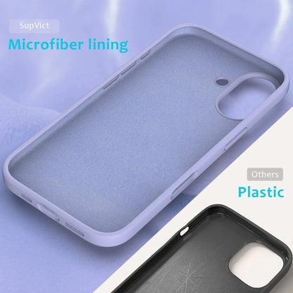 For iPhone 16 Plus Solid Color Silicone Phone Case(Purple) - More iPhone Cases by buy2fix | Online Shopping UK | buy2fix