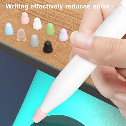 For Xiaomi Stylus Pen 2 8pcs / Set Silicone Wear-resistant Stylus Nib Cover(Transparent) - Pencil Accessories by buy2fix | Online Shopping UK | buy2fix