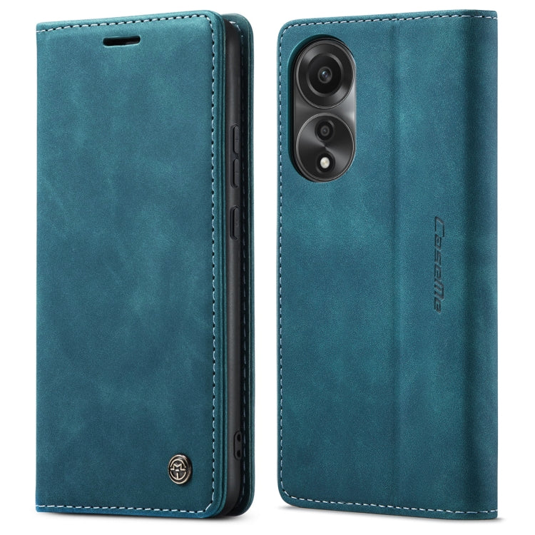 For OPPO A78 4G CaseMe 013 Multifunctional Horizontal Flip Leather Phone Case(Blue) - OPPO Cases by CaseMe | Online Shopping UK | buy2fix