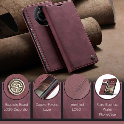 For Realme 11 Pro／Realme 11 Pro+ CaseMe 013 Multifunctional Horizontal Flip Leather Phone Case(Wine Red) - Realme Cases by CaseMe | Online Shopping UK | buy2fix