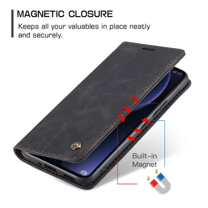 For Xiaomi 13T/13T Pro CaseMe 013 Multifunctional Horizontal Flip Leather Phone Case(Black) - Xiaomi Cases by CaseMe | Online Shopping UK | buy2fix