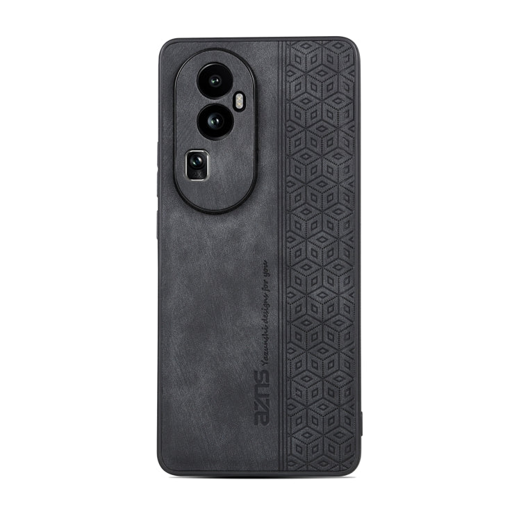 For OPPO Reno10 Pro+ AZNS 3D Embossed Skin Feel Phone Case(Black) - OPPO Cases by AZNS | Online Shopping UK | buy2fix