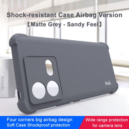 For vivo iQOO Neo8 5G / Neo8 Pro 5G imak Shockproof Airbag TPU Phone Case(Matte Grey) - vivo Cases by imak | Online Shopping UK | buy2fix