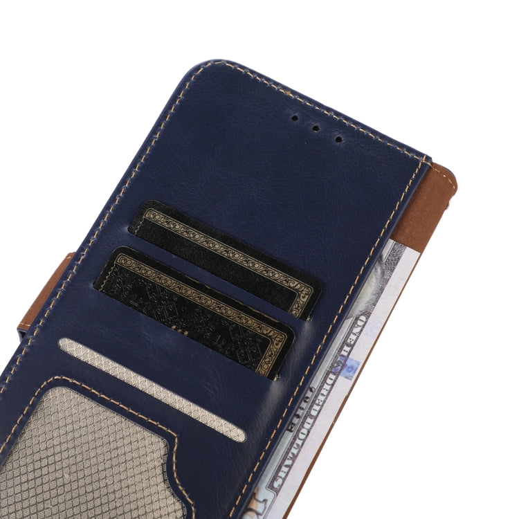 For OnePlus Nord 13 Magnetic Crazy Horse Texture Genuine Leather RFID Phone Case(Blue) - OnePlus Cases by buy2fix | Online Shopping UK | buy2fix