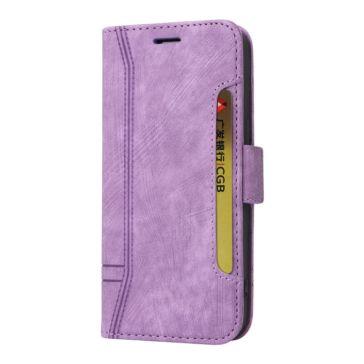 For Samsung Galaxy S24 Ultra BETOPNICE Dual-side Buckle Leather Phone Case(Purple) - Galaxy Phone Cases by BETOPNICE | Online Shopping UK | buy2fix