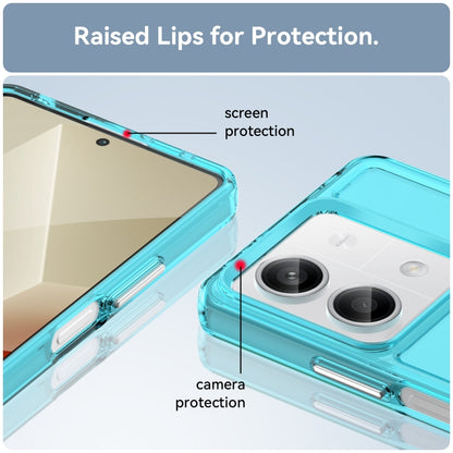 For Xiaomi Poco X6 Neo Candy Series TPU Phone Case(Transparent Blue) - Xiaomi Cases by buy2fix | Online Shopping UK | buy2fix