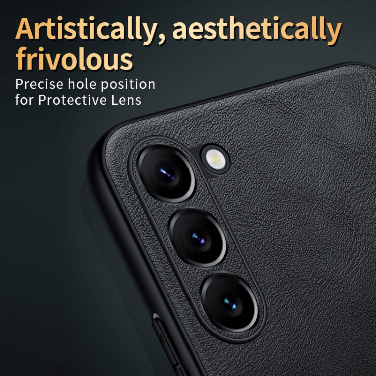 For Samsung Galaxy S24+ 5G SULADA Shockproof TPU + Handmade Leather Phone Case(Black) - Galaxy S24+ 5G Cases by SULADA | Online Shopping UK | buy2fix