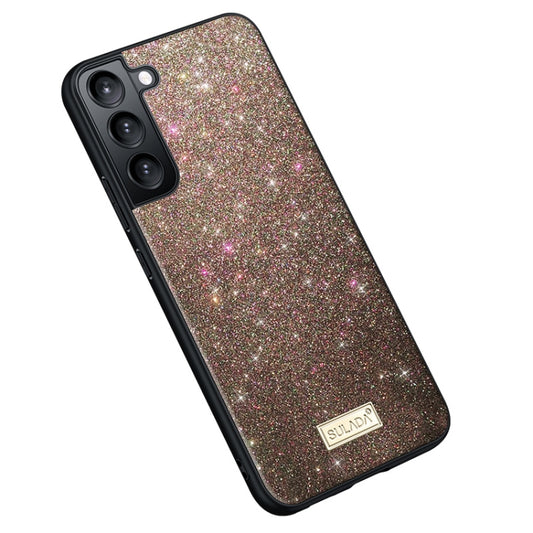 For Samsung Galaxy S23 5G SULADA Glittery TPU + Handmade Leather Phone Case(Colorful) - Galaxy S23 5G Cases by SULADA | Online Shopping UK | buy2fix