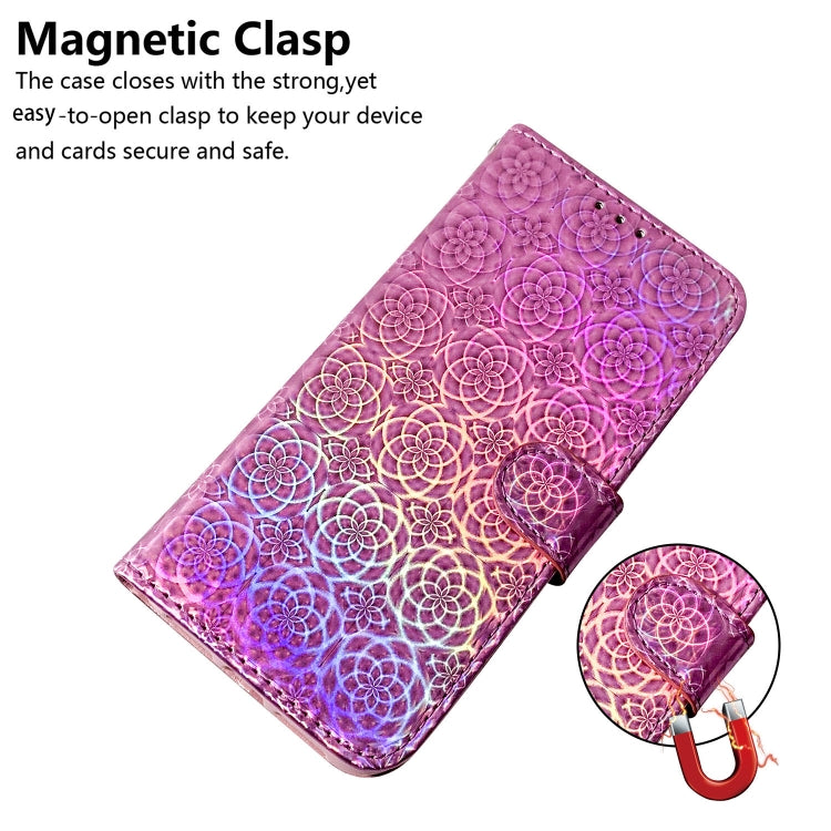 For iPhone SE 2024 Colorful Magnetic Buckle Leather Phone Case(Pink) - More iPhone Cases by buy2fix | Online Shopping UK | buy2fix